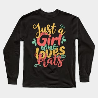 Just A Girl Who Loves Rats product Long Sleeve T-Shirt